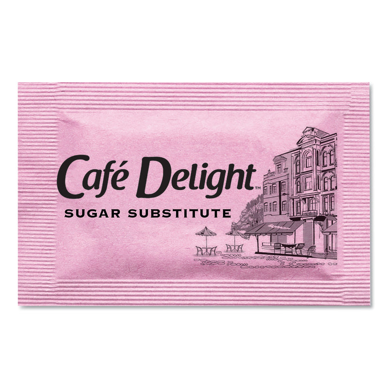 Café Delight Pink Sweetener Packets, 0.08 g Packet, 2000 Packets/Box