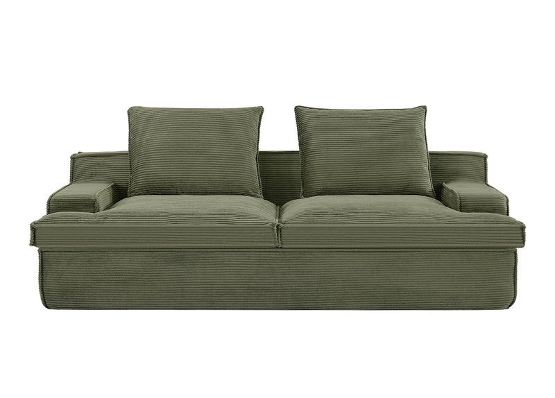 Nimbus - Oversized Full Foam 4 Seater Couch For Living Room Upholstered In Soft, Wide Armrests