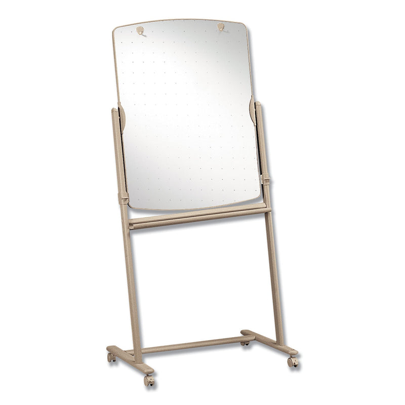 Quartet Total Erase Reversible Mobile Easel, 31 x 41, White Surface, Neutral Frame