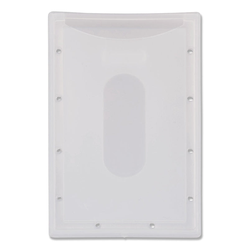 Advantus Clear ID Card Holder, Horizontal, Clear 2.31" x 3.69" Holder, 2.13" x 3.38" Insert, 25/Pack