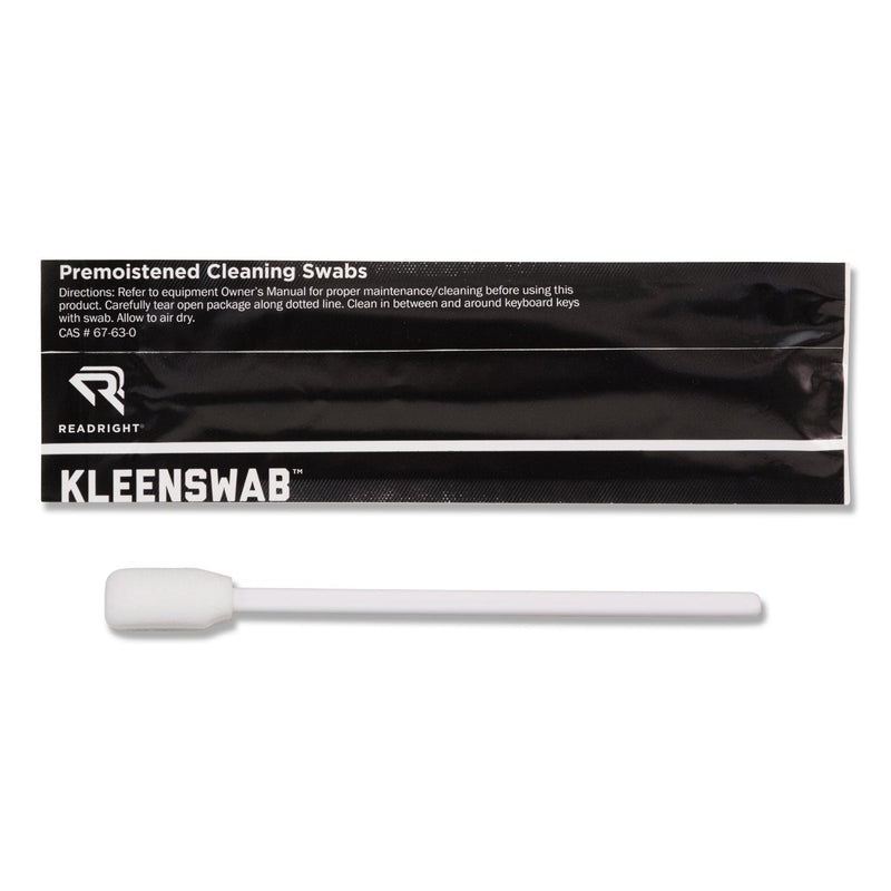 Read Right KleenSwabs Printer Cleaner Swabs, 25/Box