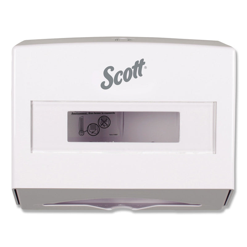 Scottfold Folded Towel Dispenser, 10.75 x 4.75 x 9, White