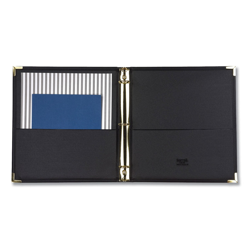 Samsill Classic Collection Ring Binder, 3 Rings, 1" Capacity, 11 x 8.5, Black