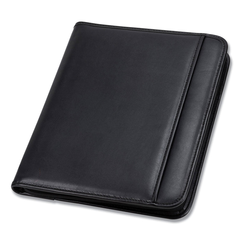 Samsill Professional Zippered Pad Holder, Pockets/Slots, Writing Pad, Black