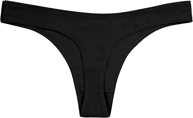 Good Girl  Cotton Thong Panties with Baby Pink Letters