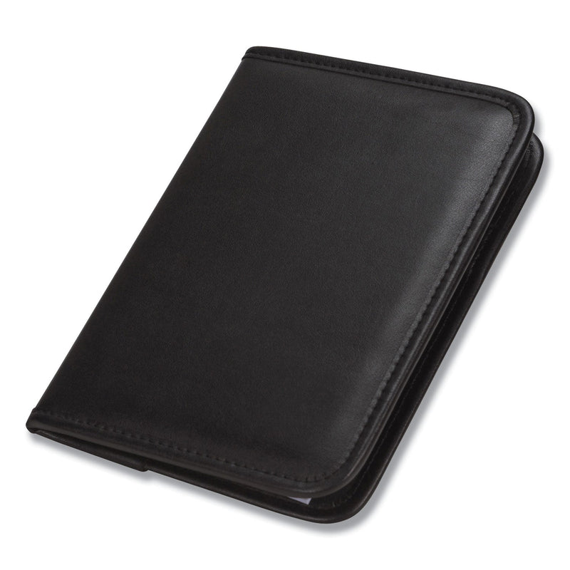 Samsill Professional Padfolio, 3/4w x 9 1/4h, Open Style, Black