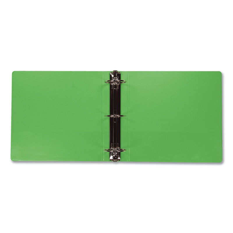 Samsill Earth's Choice Biobased Economy Round Ring View Binders, 3 Rings, 3" Capacity, 11 x 8.5, Lime