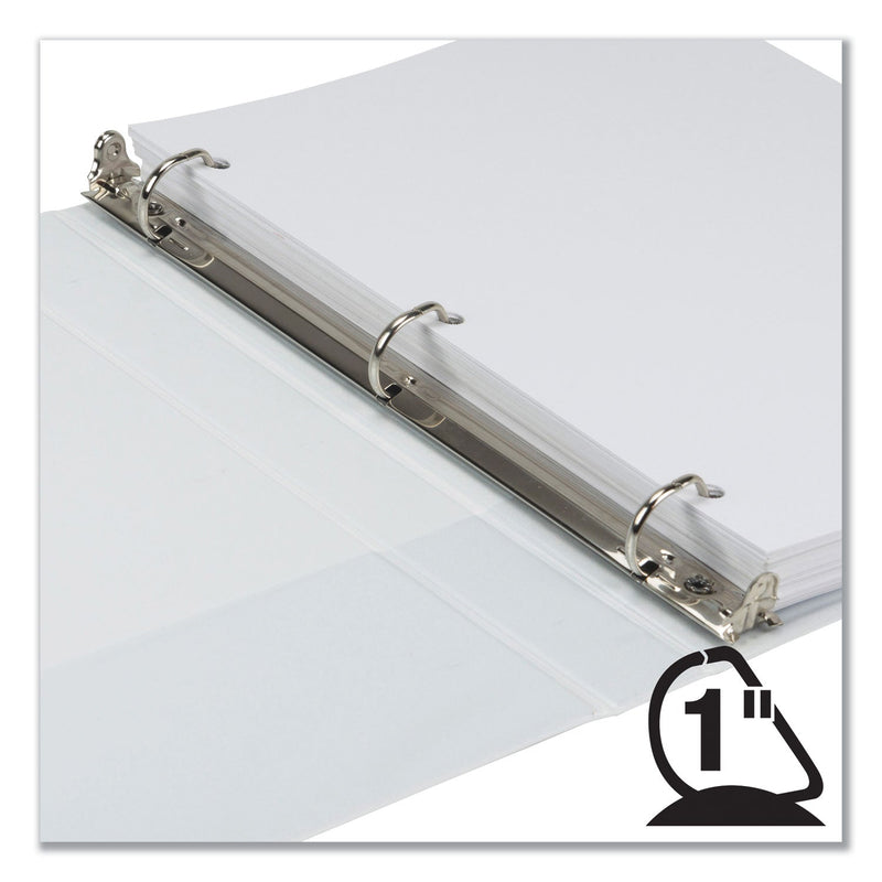 Samsill Earth's Choice Biobased D-Ring View Binder, 3 Rings, 1" Capacity, 11 x 8.5, White