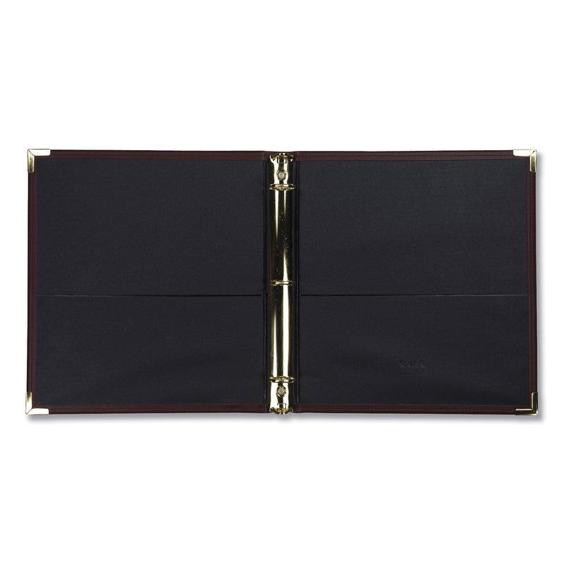 Samsill Classic Collection Ring Binder, 3 Rings, 1" Capacity, 11 x 8.5, Burgundy