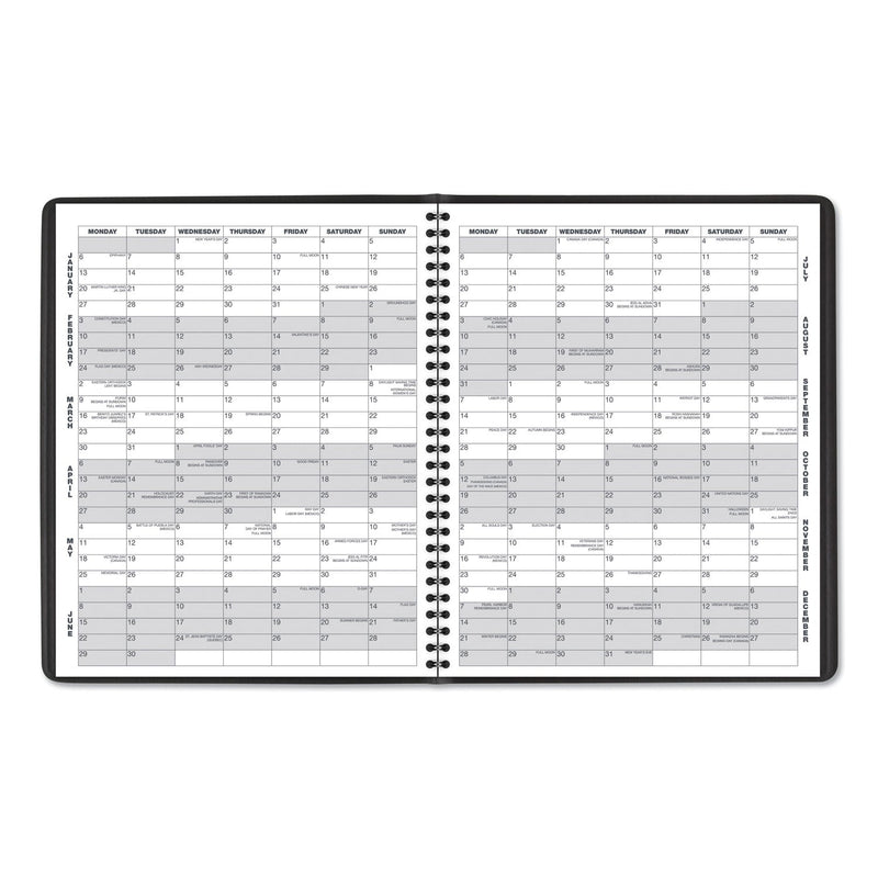 AT-A-GLANCE Monthly Planner, 11 x 9, Black Cover, 15-Month (Jan to Mar): 2023 to 2024