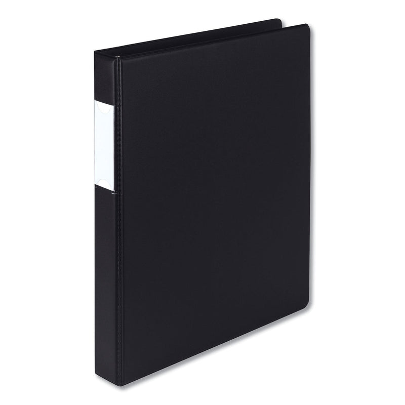 Samsill Earth's Choice Biobased Locking D-Ring Reference Binder, 3 Rings, 1" Capacity, 11 x 8.5, Black