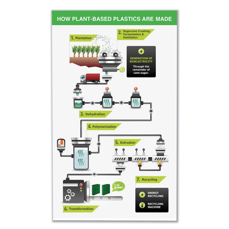Samsill Earth's Choice Biobased D-Ring View Binder, 3 Rings, 2" Capacity, 11 x 8.5, White