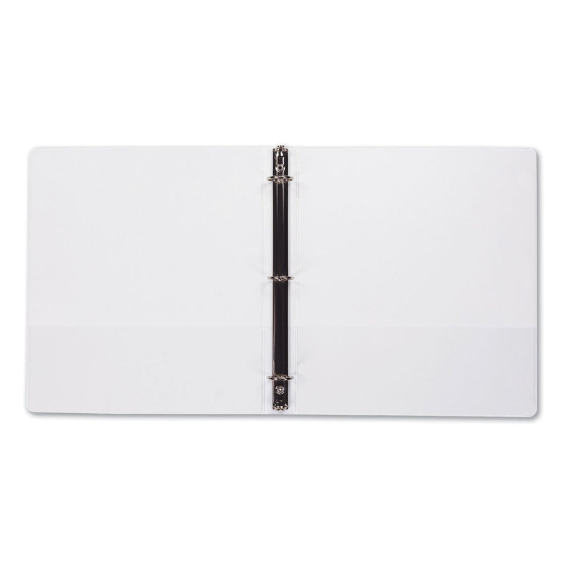 Samsill Earth's Choice Biobased Economy Round Ring View Binders, 3 Rings, 1" Capacity, 11 x 8.5, White