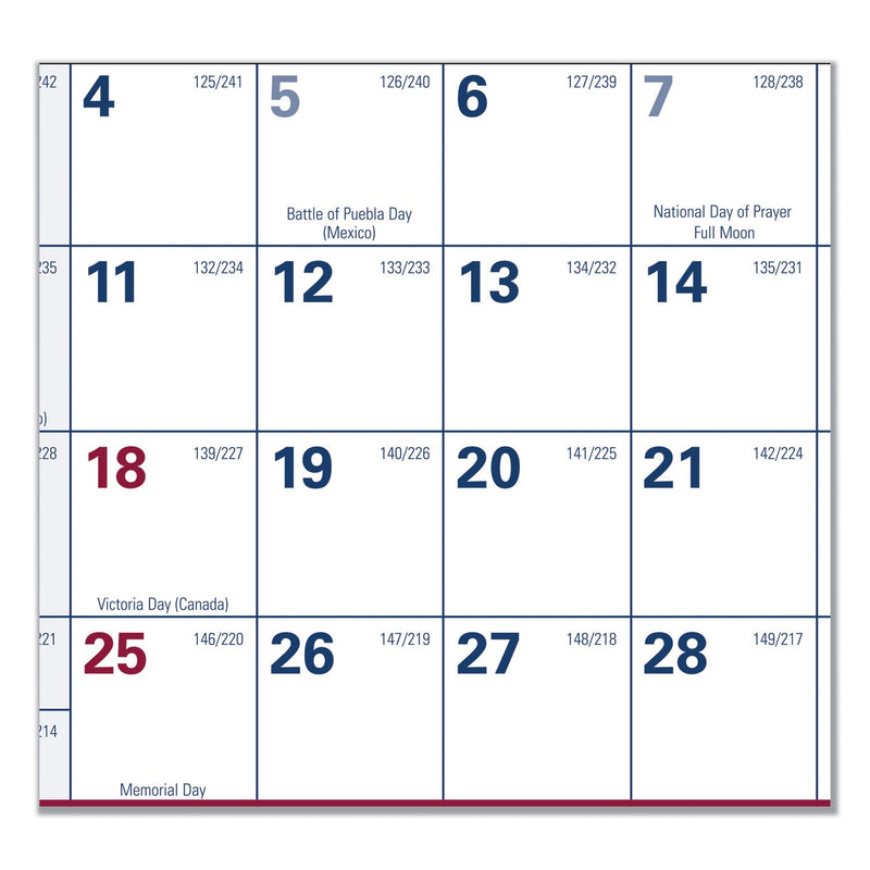 AT-A-GLANCE Erasable Vertical/Horizontal Wall Planner, 32 x 48, White/Blue/Red Sheets, 12-Month (Jan to Dec): 2023