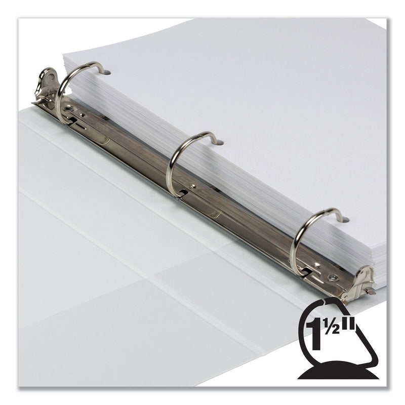 Samsill Earth's Choice Biobased D-Ring View Binder, 3 Rings, 1.5" Capacity, 11 x 8.5, White