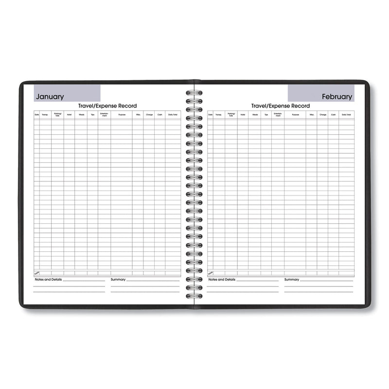 AT-A-GLANCE DayMinder Monthly Planner with Notes Column, Ruled Blocks, 8.75 x 7, Black Cover, 12-Month (Jan to Dec): 2023