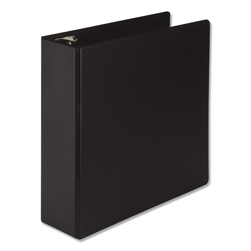 Samsill Earth's Choice Round Ring Reference Binder, 3 Rings, 3" Capacity, 11 x 8.5, Black