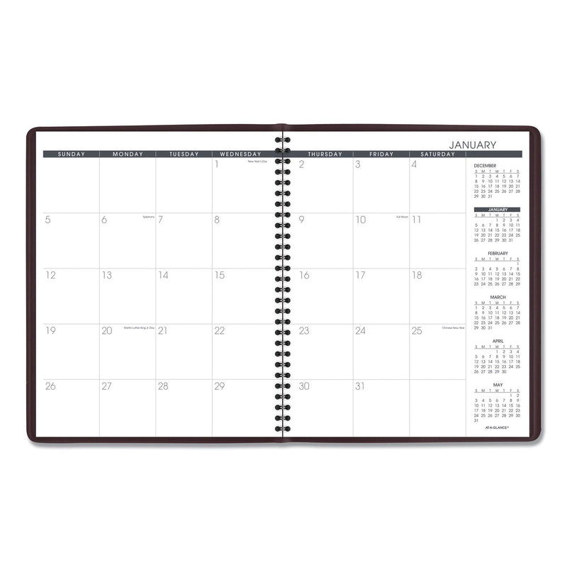 AT-A-GLANCE Monthly Planner, 11 x 9, Winestone Cover, 15-Month (Jan to Mar): 2023 to 2024