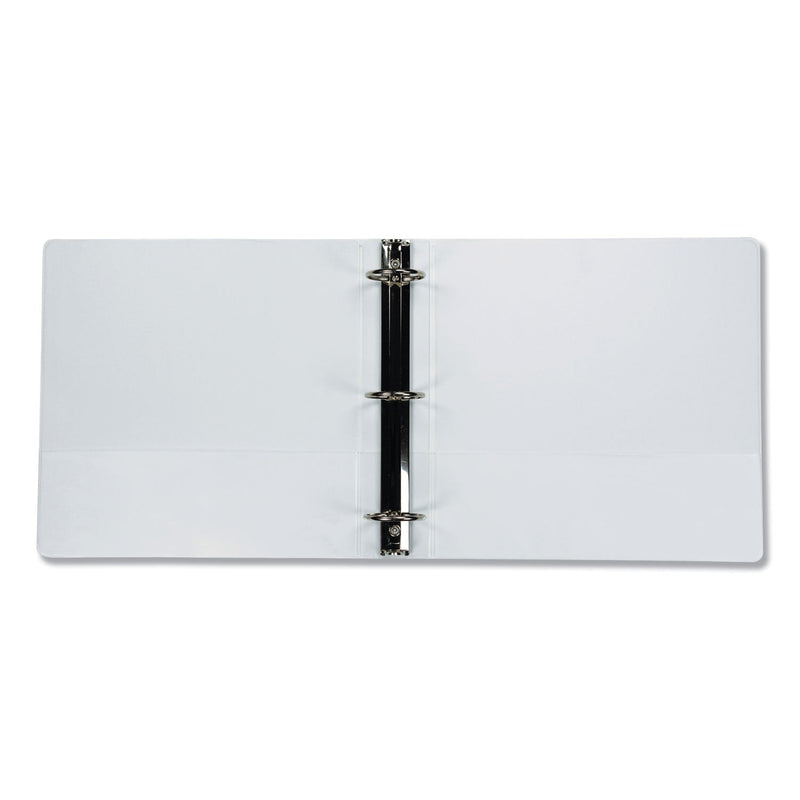 Samsill Earth's Choice Biobased Economy Round Ring View Binders, 3 Rings, 2" Capacity, 11 x 8.5, White