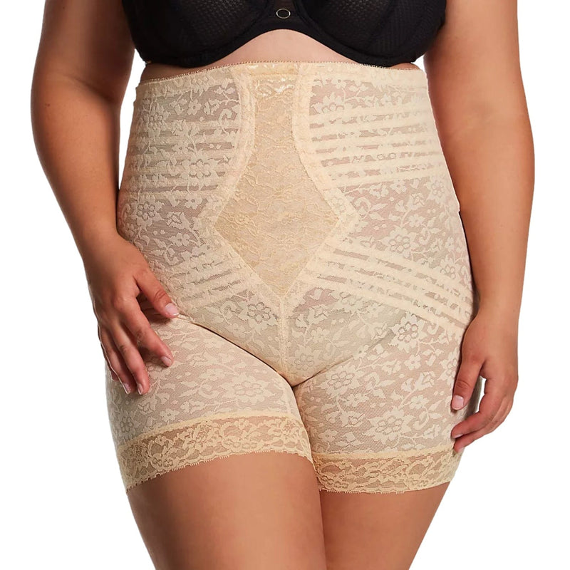 Style 6207 |  No Roll High Waist Lace Thigh Slimmer with Extra Firm Support