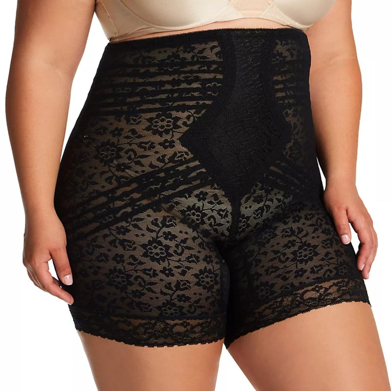 Style 6207 |  No Roll High Waist Lace Thigh Slimmer with Extra Firm Support