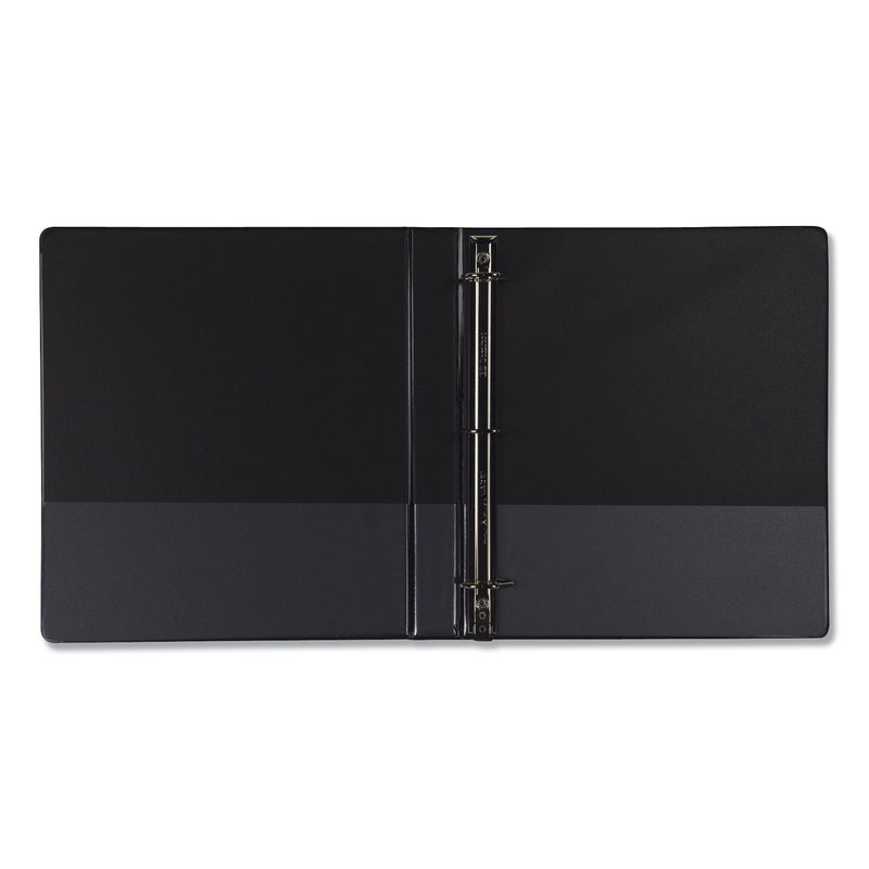 Samsill Earth's Choice Biobased Locking D-Ring Reference Binder, 3 Rings, 1" Capacity, 11 x 8.5, Black