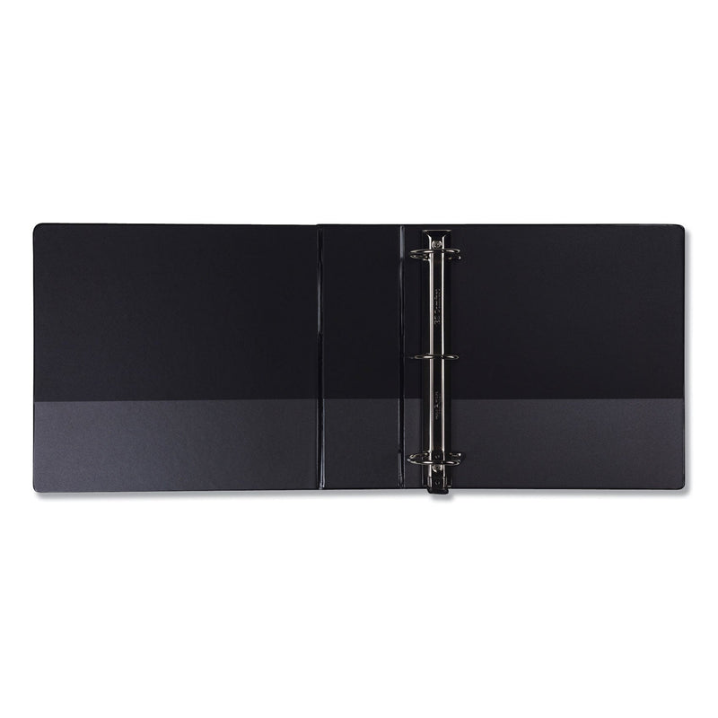 Samsill Earth's Choice Biobased Locking D-Ring Reference Binder, 3 Rings, 4" Capacity, 11 x 8.5, Black