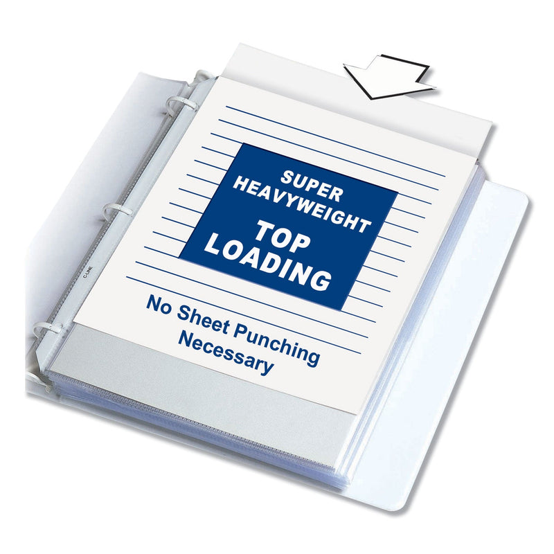 C-Line Super Heavyweight Polypropylene Sheet Protectors, Clear, 2", 11 x 8.5, 50/BX