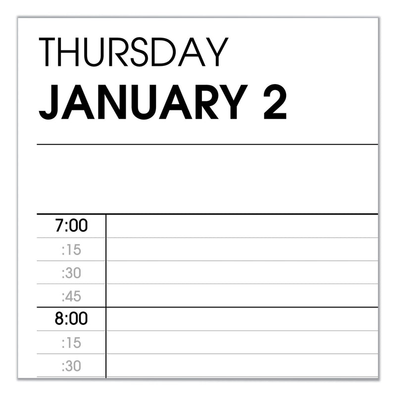 AT-A-GLANCE Two-Person Group Daily Appointment Book, 11 x 8, Black Cover, 12-Month (Jan to Dec): 2023