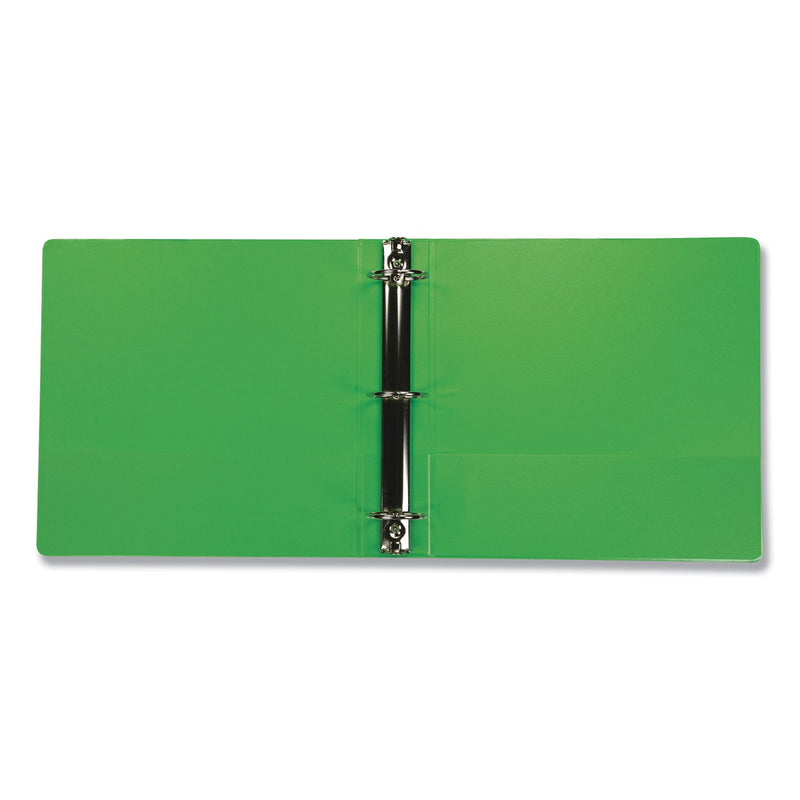 Samsill Earth's Choice Biobased Economy Round Ring View Binders, 3 Rings, 2" Capacity, 11 x 8.5, Lime
