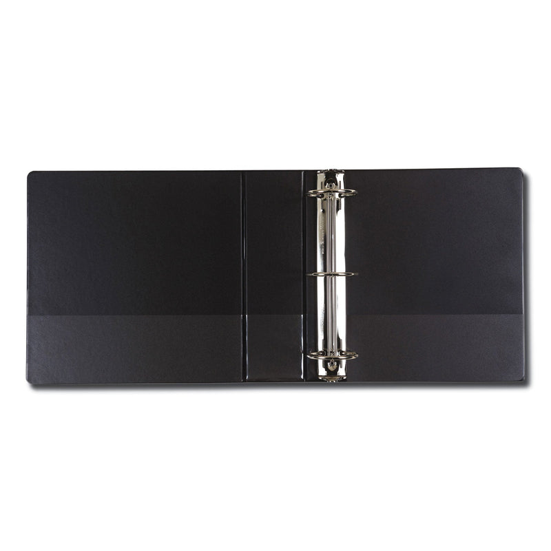 Samsill Earth's Choice Round Ring Reference Binder, 3 Rings, 3" Capacity, 11 x 8.5, Black