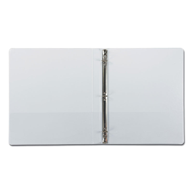 Samsill Earth's Choice Biobased Round Ring View Binder, 3 Rings, 0.5" Capacity, 11 x 8.5, White