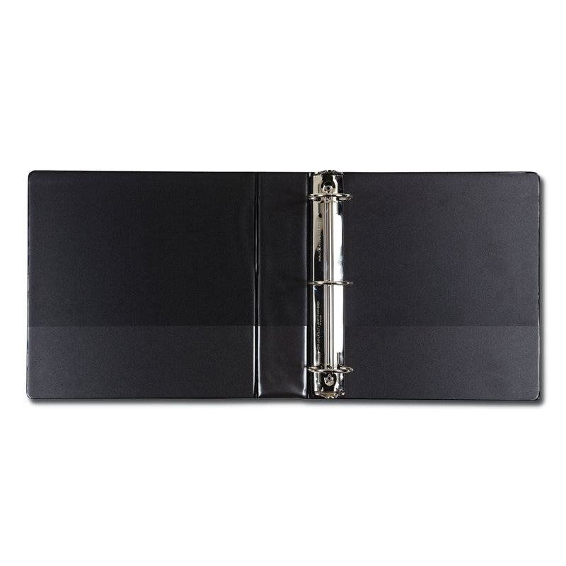 Samsill Earth's Choice Round Ring Reference Binder, 3 Rings, 2" Capacity, 11 x 8.5, Black
