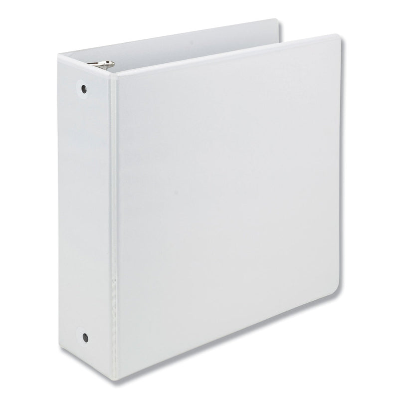 Samsill Earth's Choice Biobased Economy Round Ring View Binders, 3 Rings, 3" Capacity, 11 x 8.5, White