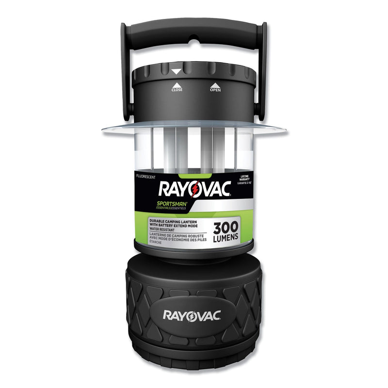 Rayovac Sportsman Fluorescent Lantern, 8 D Batteries (Sold Separately), Black