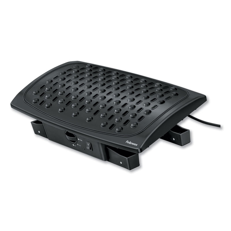 Fellowes Climate Control Footrest, 16.5w x 10d x 5.5, 6.5h, Black