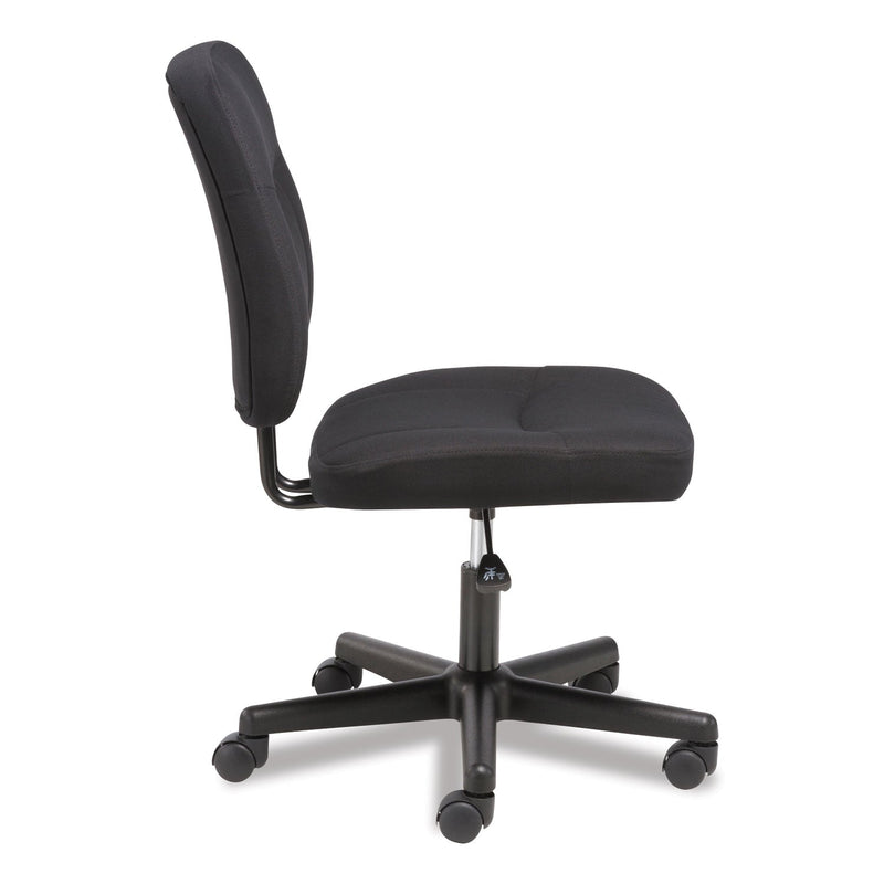 Sadie 4-Oh-One Mid-Back Armless Task Chair, Supports Up to 250 lb, 15.94" to 20.67" Seat Height, Black