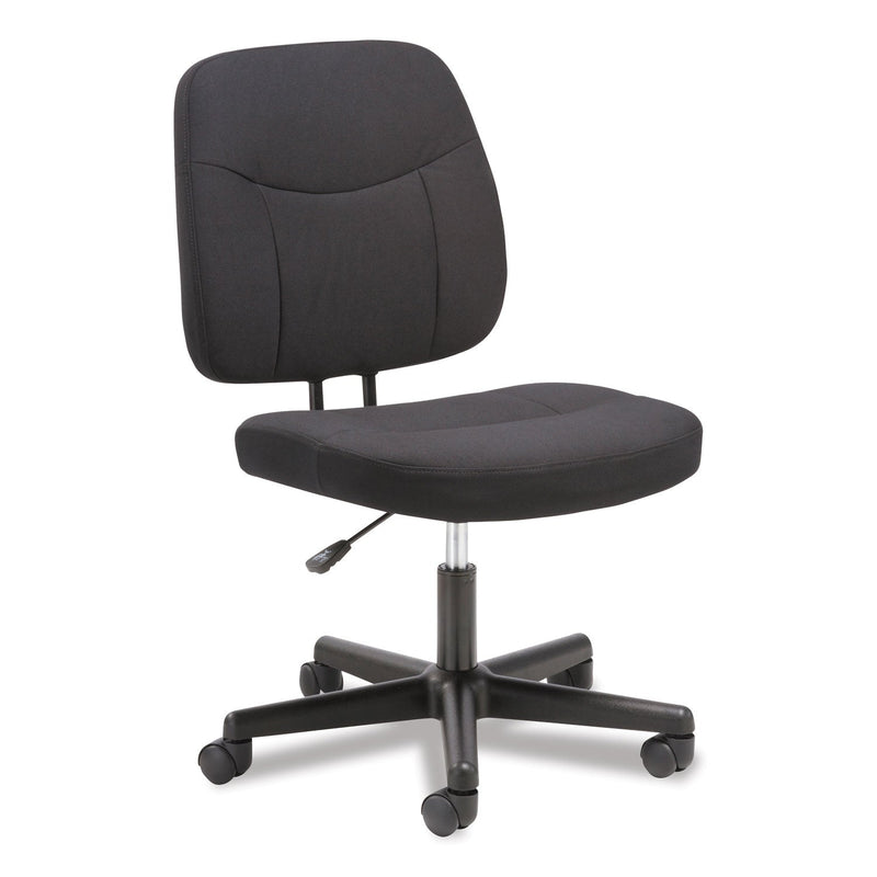 Sadie 4-Oh-One Mid-Back Armless Task Chair, Supports Up to 250 lb, 15.94" to 20.67" Seat Height, Black