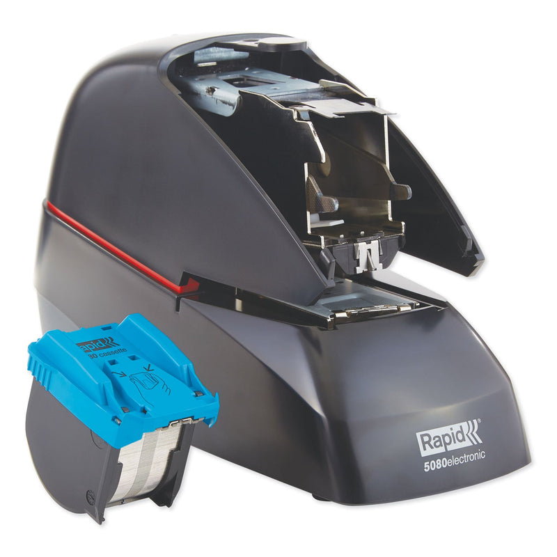 Rapid 5080e Professional Electric Stapler, 90-Sheet Capacity, Black