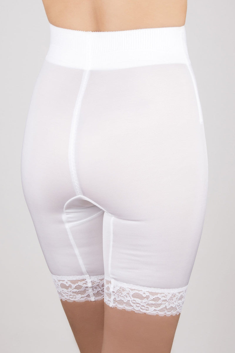 Style 6226 | High Waist Thigh Slimmer with Tulip Front Panel | Memory Compression Fabric | Medium Support