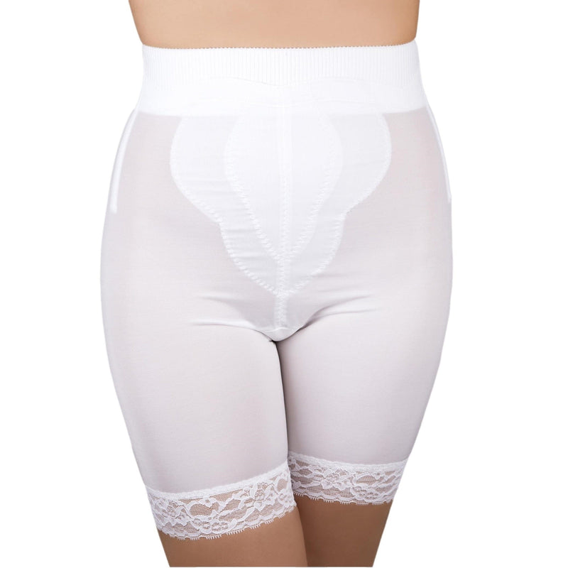Style 6226 | High Waist Thigh Slimmer with Tulip Front Panel | Memory Compression Fabric | Medium Support