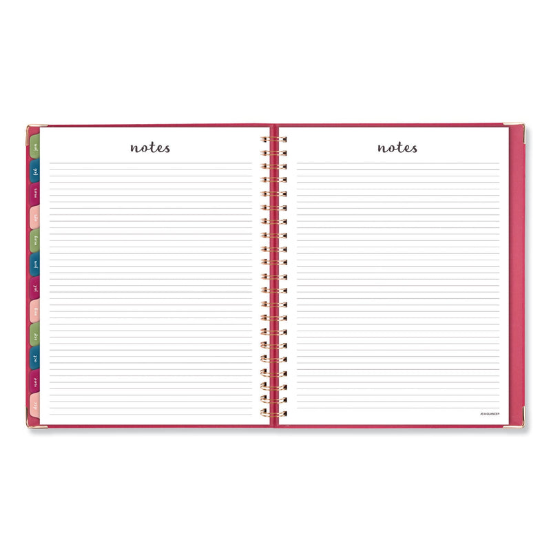 AT-A-GLANCE Harmony Weekly/Monthly Hardcover Planner, 11 x 8.5, Berry Cover, 13-Month (Jan to Jan): 2023 to 2024