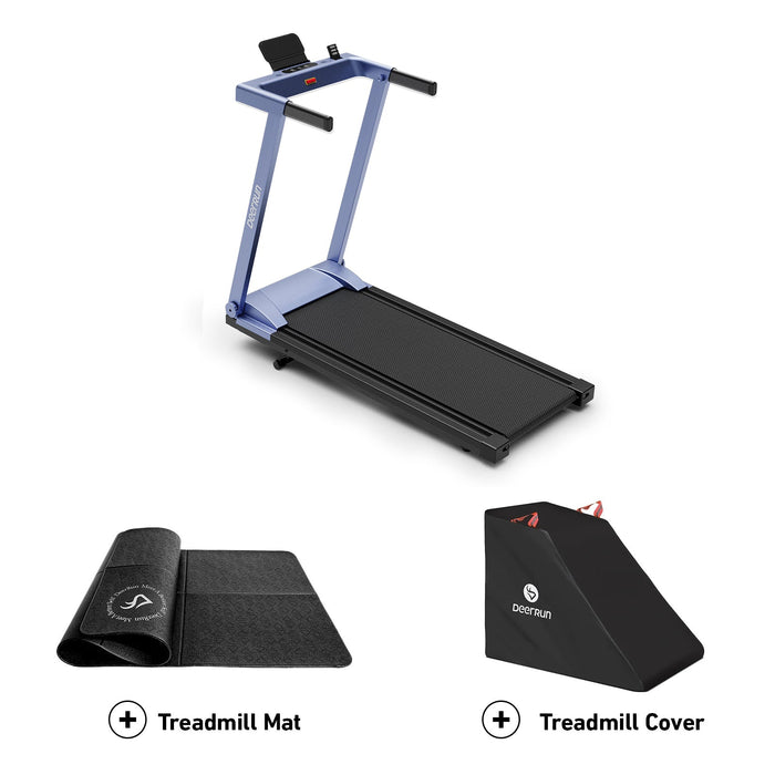 DeerRun All-New 2026 A1 Pro Move+  6% Incline Foldable Treadmill——Upgraded Chip & NFC Support | 350Lbs, 10mph Blue