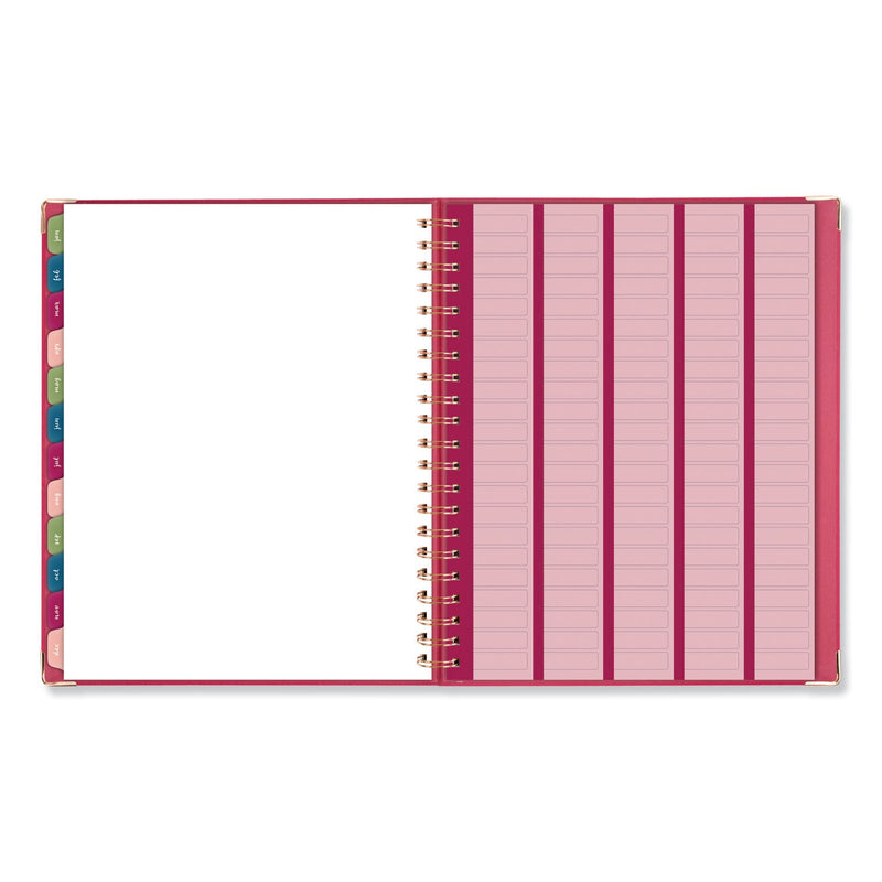 AT-A-GLANCE Harmony Weekly/Monthly Hardcover Planner, 11 x 8.5, Berry Cover, 13-Month (Jan to Jan): 2023 to 2024