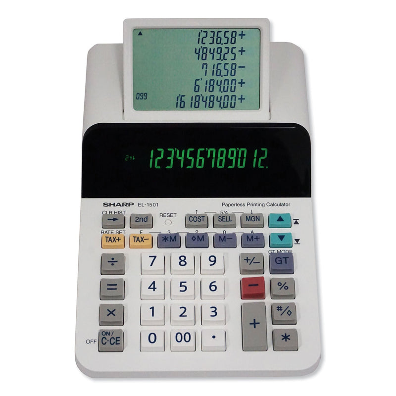Sharp EL-1501 Paperless Printing Calculator