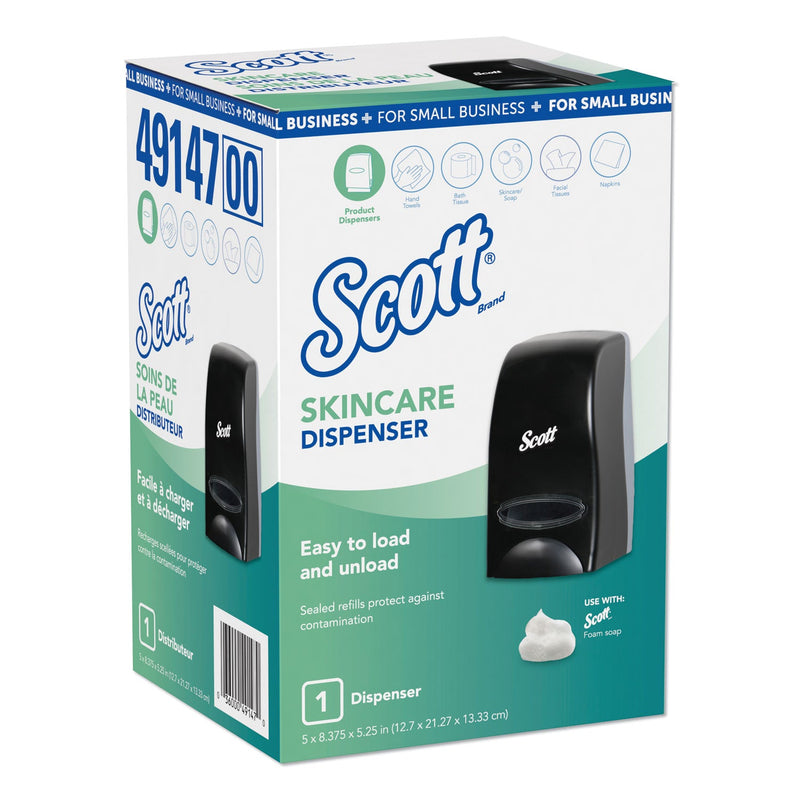 Scott Essential Manual Skin Care Dispenser, For Small Business, 1,000 mL, 5.43 x 4.85 x 8.36, Black
