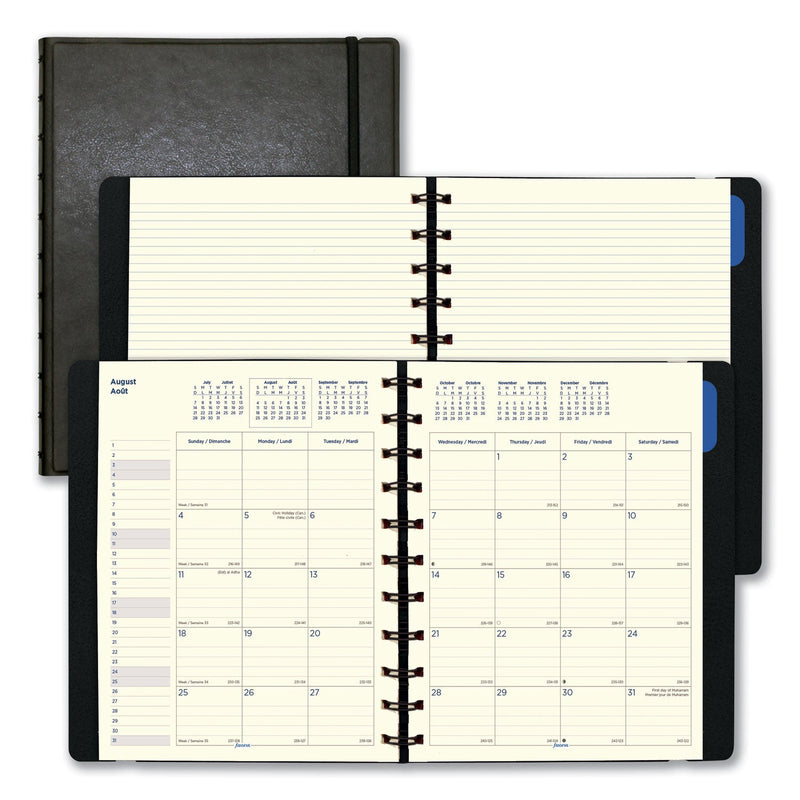 Filofax Soft Touch 17-Month Planner, 10.88 x 8.5, Black Cover, 17-Month (Aug to Dec): 2022 to 2023