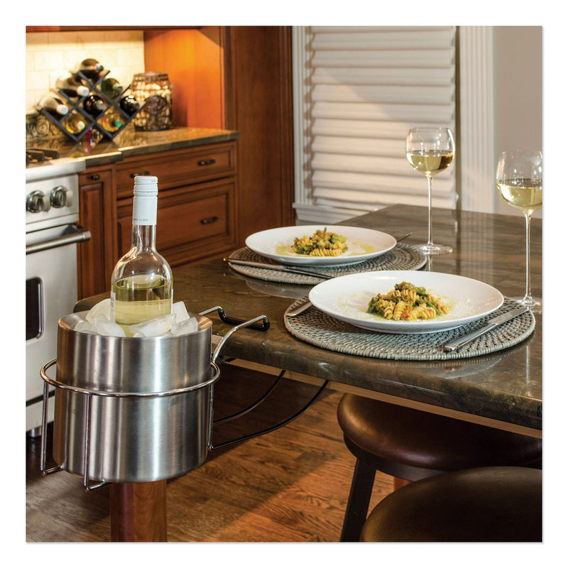 C-Line Wine By Your Side, Steel Frame/Red Wine Adapter/Ice Bucket, 161.06 cu in, Stainless Steel