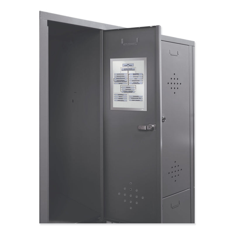 Durable DURAFRAME Magnetic Sign Holder, 5.5 x 8.5, Silver Frame, 2/Pack