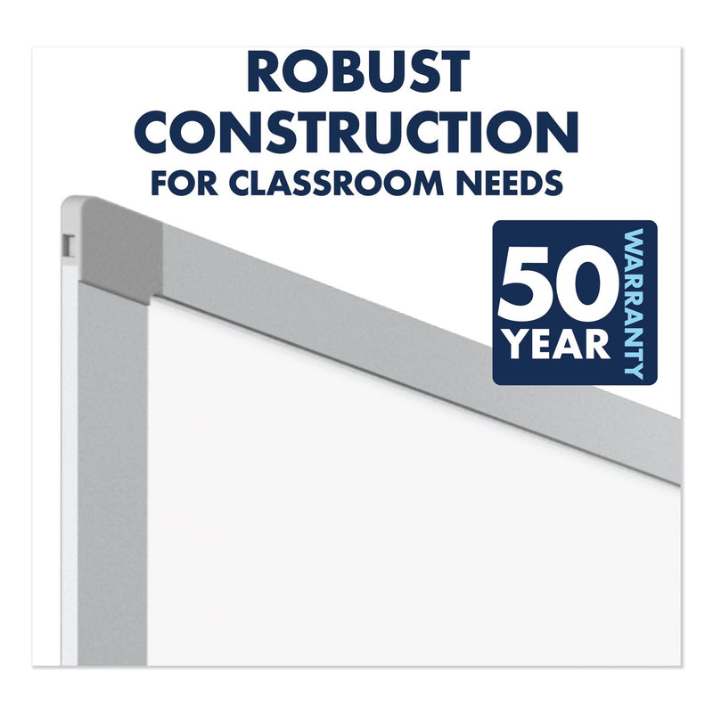 Quartet Porcelain Magnetic Whiteboard, 72 x 48, Aluminum Frame